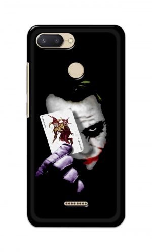 For Xiaomi Redmi 6 Printed Mobile Case Back Cover Pouch (Joker Card In Hand)