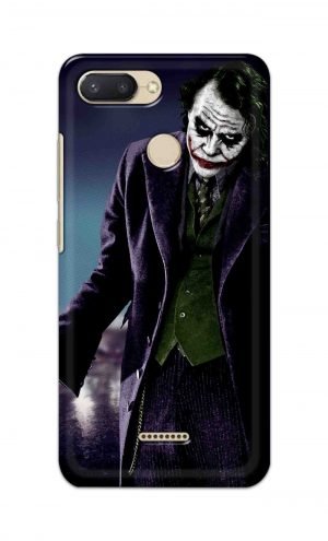 For Xiaomi Redmi 6 Printed Mobile Case Back Cover Pouch (Joker Standing)