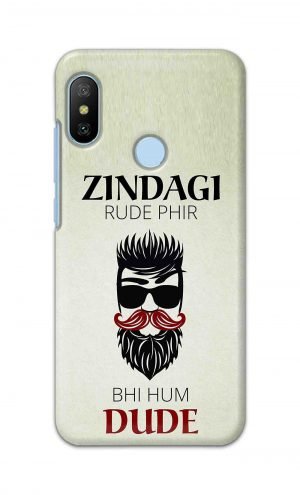 For Xiaomi Redmi 6 Pro Printed Mobile Case Back Cover Pouch (Beta Tumse Na Ho Payega)