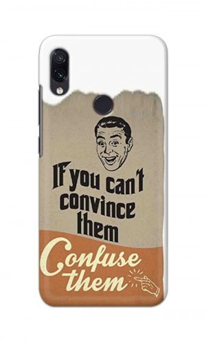 For Xiaomi Redmi 7 Redmi Y3 Printed Mobile Case Back Cover Pouch (If You cant Convince Them)
