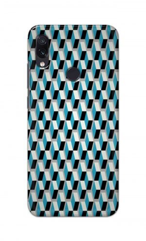 For Xiaomi Redmi 7 Redmi Y3 Printed Mobile Case Back Cover Pouch (Diamonds Pattern)