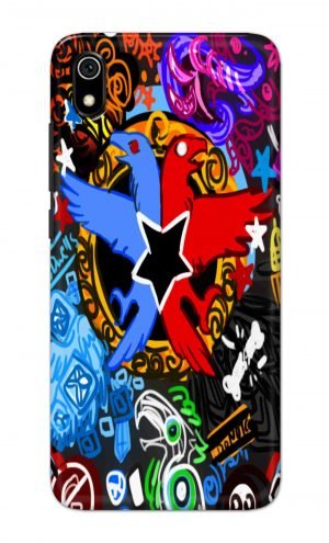 For Xiaomi Redmi 7a Printed Mobile Case Back Cover Pouch (Colorful Eagle)