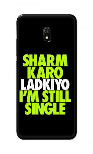 For Xiaomi Redmi 8a Printed Mobile Case Back Cover Pouch (Sharm Karo Ladkiyon)