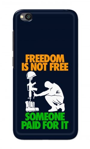 For Xiaomi Redmi Go Printed Mobile Case Back Cover Pouch (Freedom Is Not Free)