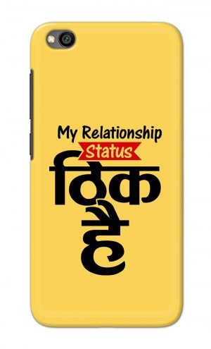 For Xiaomi Redmi Go Printed Mobile Case Back Cover Pouch (My Relationship Status)