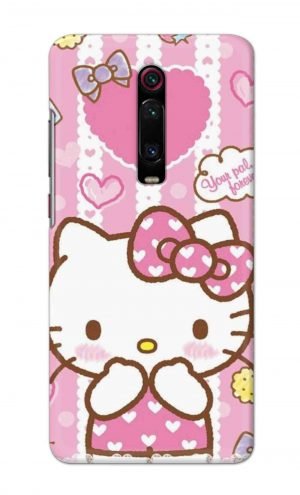 For Xiaomi Redmi K20 Printed Mobile Case Back Cover Pouch (Hello Kitty Pink)