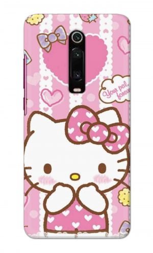 For Xiaomi Redmi K20 Pro Printed Mobile Case Back Cover Pouch (Hello Kitty Pink)