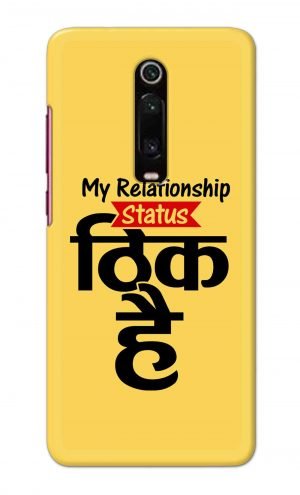 For Xiaomi Redmi K20 Pro Printed Mobile Case Back Cover Pouch (My Relationship Status)