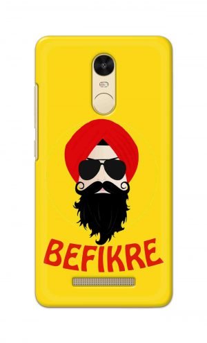 For Xiaomi Redmi Note 3 Printed Mobile Case Back Cover Pouch (Sardar Ji Befikre)