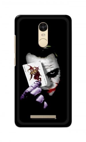 For Xiaomi Redmi Note 3 Printed Mobile Case Back Cover Pouch (Joker Card In Hand)