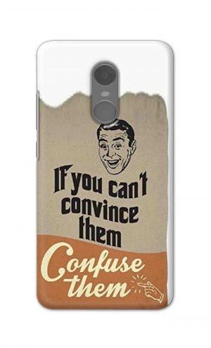 For Xiaomi Redmi Note 4 Printed Mobile Case Back Cover Pouch (If You cant Convince Them)