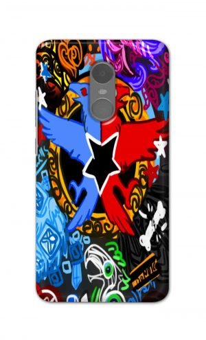 For Xiaomi Redmi Note 4 Printed Mobile Case Back Cover Pouch (Colorful Eagle)