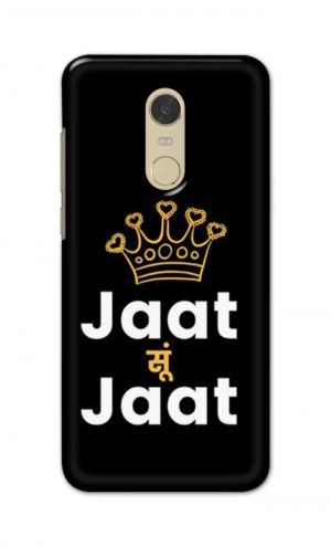 For Xiaomi Redmi Note 5 Printed Mobile Case Back Cover Pouch (Jaat Su Jaat)