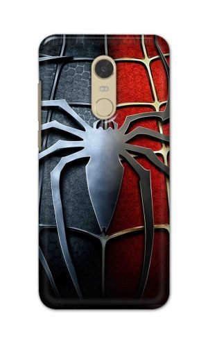 For Xiaomi Redmi Note 5 Printed Mobile Case Back Cover Pouch (Spider)