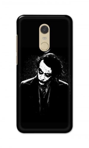 For Xiaomi Redmi Note 5 Printed Mobile Case Back Cover Pouch (Joker Black And White)