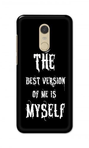For Xiaomi Redmi Note 5 Printed Mobile Case Back Cover Pouch (The Best Version Of Me)