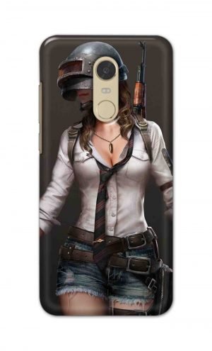 For Xiaomi Redmi Note 5 Printed Mobile Case Back Cover Pouch (Pubg Girl)