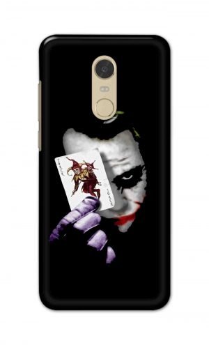 For Xiaomi Redmi Note 5 Printed Mobile Case Back Cover Pouch (Joker Card In Hand)