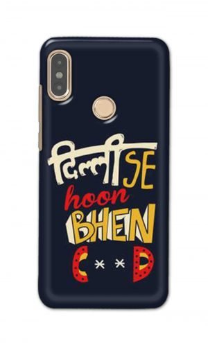 For Xiaomi Redmi Note 5 Pro Printed Mobile Case Back Cover Pouch (Dilli Se Hoon)