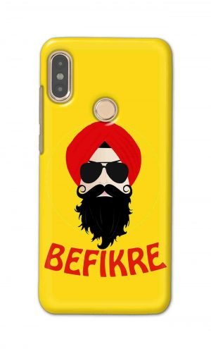 For Xiaomi Redmi Note 5 Pro Printed Mobile Case Back Cover Pouch (Sardar Ji Befikre)