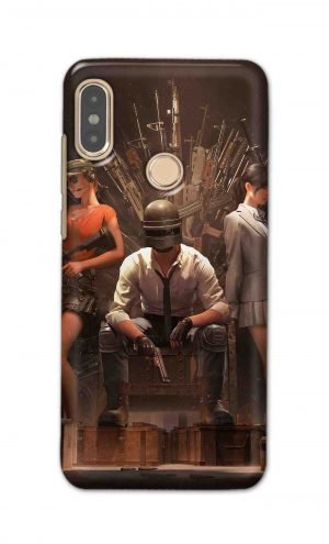 For Xiaomi Redmi Note 5 Pro Printed Mobile Case Back Cover Pouch (Pubg Sitting)