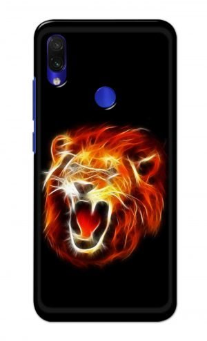 For Xiaomi Redmi Note 7 Note 7 Pro Note 7s Printed Mobile Case Back Cover Pouch (Lion Fire)