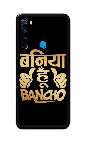 For Xiaomi Redmi Note 8 Printed Mobile Case Back Cover Pouch (Baniya Hoon)