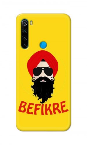 For Xiaomi Redmi Note 8 Printed Mobile Case Back Cover Pouch (Sardar Ji Befikre)