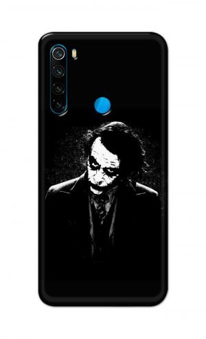 For Xiaomi Redmi Note 8 Printed Mobile Case Back Cover Pouch (Joker Black And White)