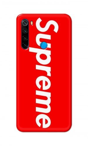 For Xiaomi Redmi Note 8 Printed Mobile Case Back Cover Pouch (Supreme Red)
