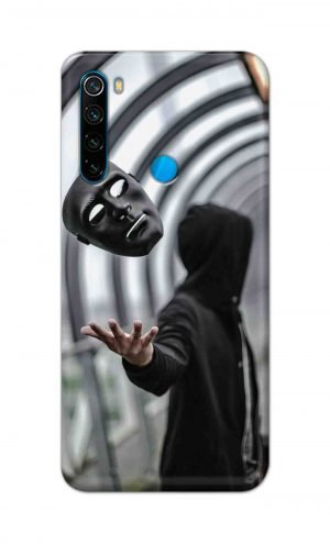For Xiaomi Redmi Note 8 Printed Mobile Case Back Cover Pouch (Mask Man)