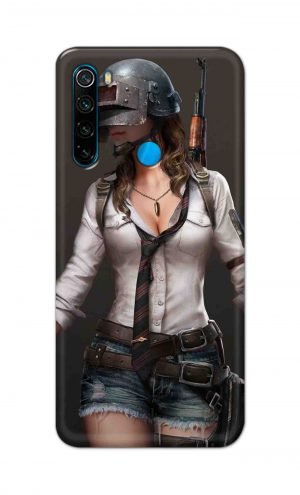 For Xiaomi Redmi Note 8 Printed Mobile Case Back Cover Pouch (Pubg Girl)