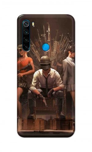 For Xiaomi Redmi Note 8 Printed Mobile Case Back Cover Pouch (Pubg Sitting)