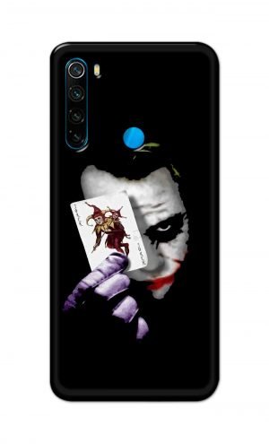For Xiaomi Redmi Note 8 Printed Mobile Case Back Cover Pouch (Joker Card In Hand)