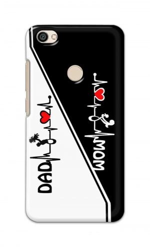 For Xiaomi Redmi Y1 Printed Mobile Case Back Cover Pouch (Mom Dad)