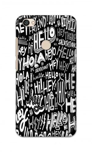 For Xiaomi Redmi Y1 Printed Mobile Case Back Cover Pouch (Black And White Graffiti)