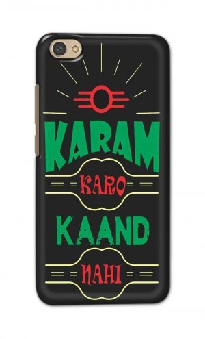 For Xiaomi Redmi Y1 Lite Printed Mobile Case Back Cover Pouch (Karam Karo Kaand Nahi)