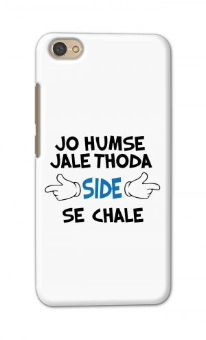 For Xiaomi Redmi Y1 Lite Printed Mobile Case Back Cover Pouch (Jo Humse Jale Thoda Side Se Chale)