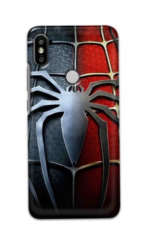 For Xiaomi Redmi Y2 Printed Mobile Case Back Cover Pouch (Spider)