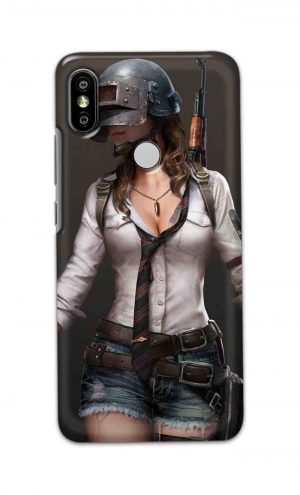 For Xiaomi Redmi Y2 Printed Mobile Case Back Cover Pouch (Pubg Girl)