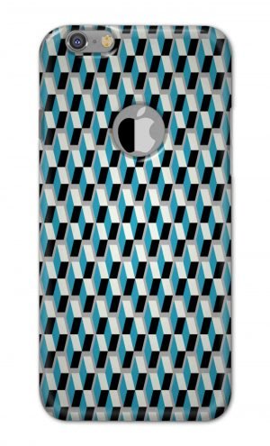 For Apple iPhone 6 Plus 6s Plus Logo Cut Printed Mobile Case Back Cover Pouch (Diamonds Pattern)