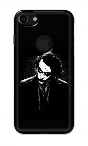 For Apple iPhone 7 / 8 Logo Cut Printed Mobile Case Back Cover Pouch (Joker Black And White)