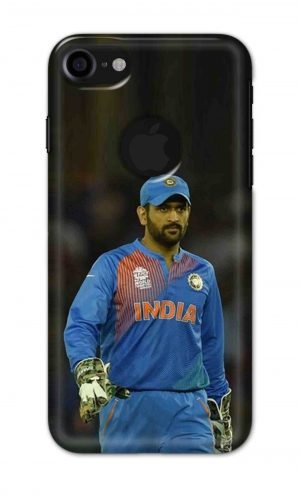 For Apple iPhone 7 / 8 Logo Cut Printed Mobile Case Back Cover Pouch (Mahendra Singh Dhoni)