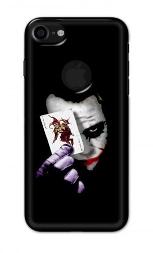 For Apple iPhone 7 / 8 Logo Cut Printed Mobile Case Back Cover Pouch (Joker Card In Hand)