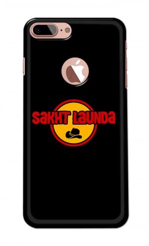 For Apple iPhone 7 Plus 8 Plus Logo Cut Printed Mobile Case Back Cover Pouch (Sakht Launda)