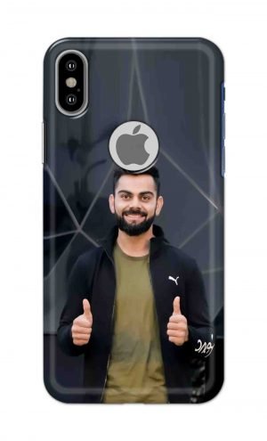 For Apple iPhone Xs Printed Mobile Case Back Cover Pouch (Virat Kohli)