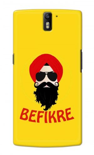 For OnePlus One Printed Mobile Case Back Cover Pouch (Sardar Ji Befikre)