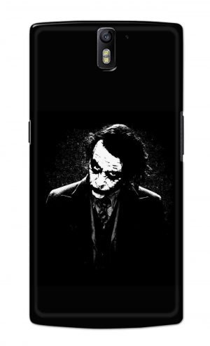 For OnePlus One Printed Mobile Case Back Cover Pouch (Joker Black And White)