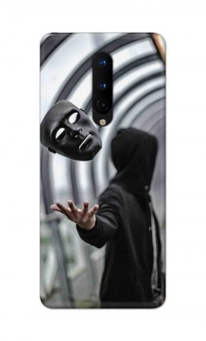 For OnePlus 8 Printed Mobile Case Back Cover Pouch (Mask Man)