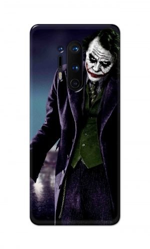 For OnePlus 8 Pro Printed Mobile Case Back Cover Pouch (Joker Standing)